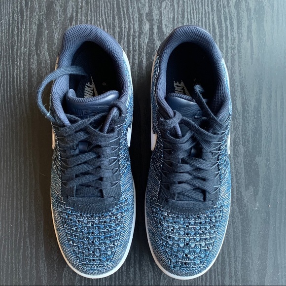 Nike Air Force 1 Flyknit  ‘Obsidian’ Mens Size 10 - Picture 3 of 6